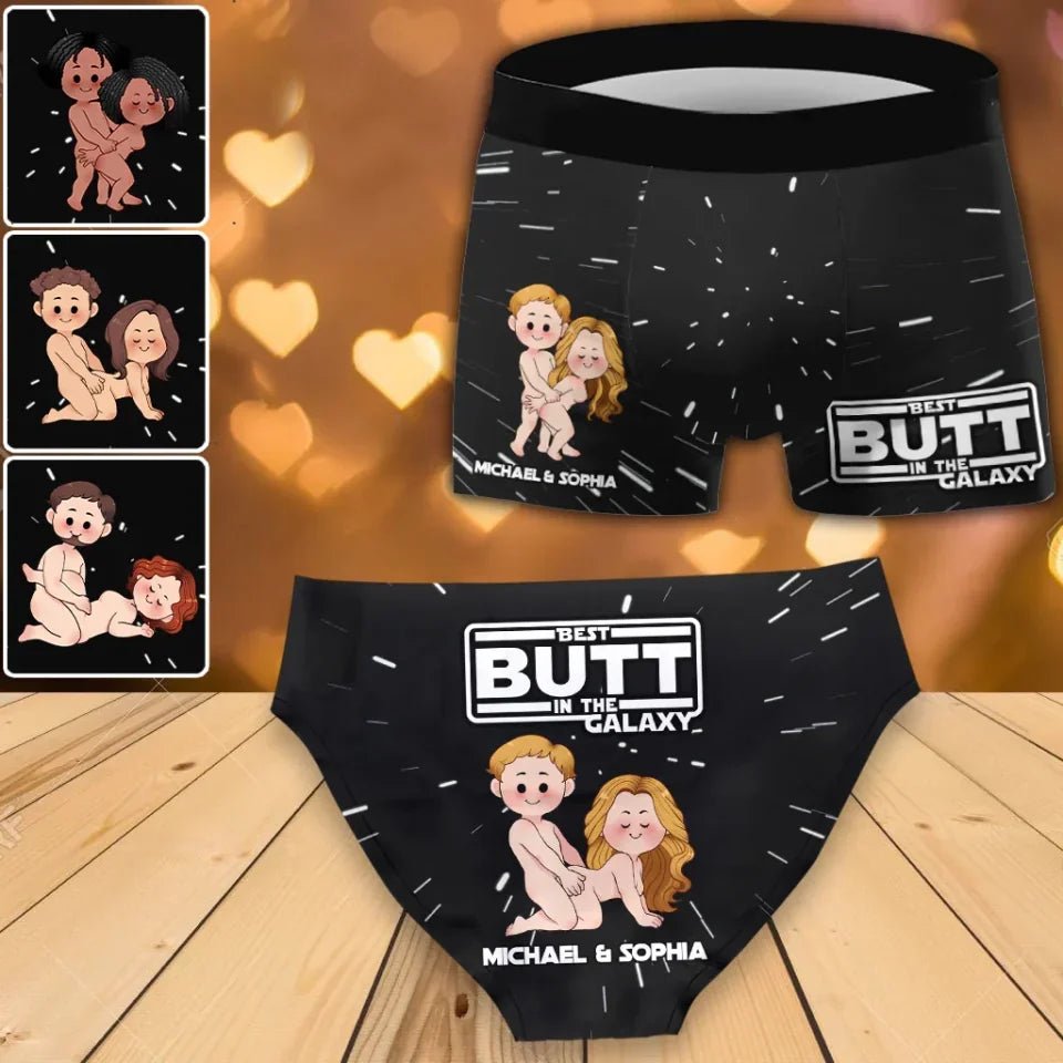 Best Butt In The Galaxy - Personalized Couple Women Briefs & Men Boxer Briefs 747927 - 748936 - 748939 - DiyGiftly