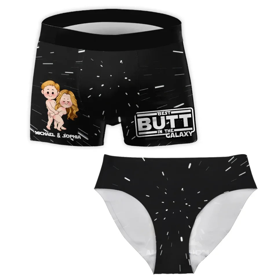 Best Butt In The Galaxy - Personalized Couple Women Briefs & Men Boxer Briefs 747927 - 748936 - 748939 - DiyGiftly