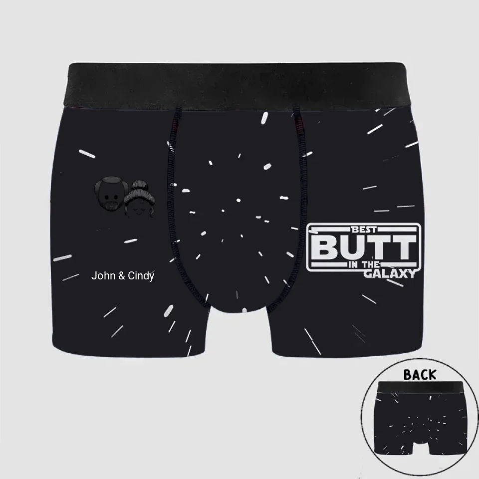 Best Butt In The Galaxy - Personalized Couple Women Briefs & Men Boxer Briefs 747927 - 748936 - 748939 - DiyGiftly