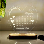 Best Calendar - Heart - Shaped LED Light 759057 - DiyGiftly