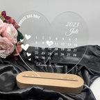 Best Calendar - Heart - Shaped LED Light 759057 - DiyGiftly