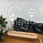 Best Calendar - Heart - Shaped LED Light 759057 - DiyGiftly