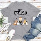 Best Cat Dad Ever - Personalized Custom Unisex T-shirt 665767 - DiyGiftly