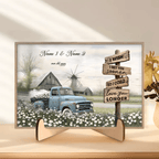 Best Couple Wedding Anniversary Gifts Farmhouse Old Truck Wooden Plaque 710376 - DiyGiftly
