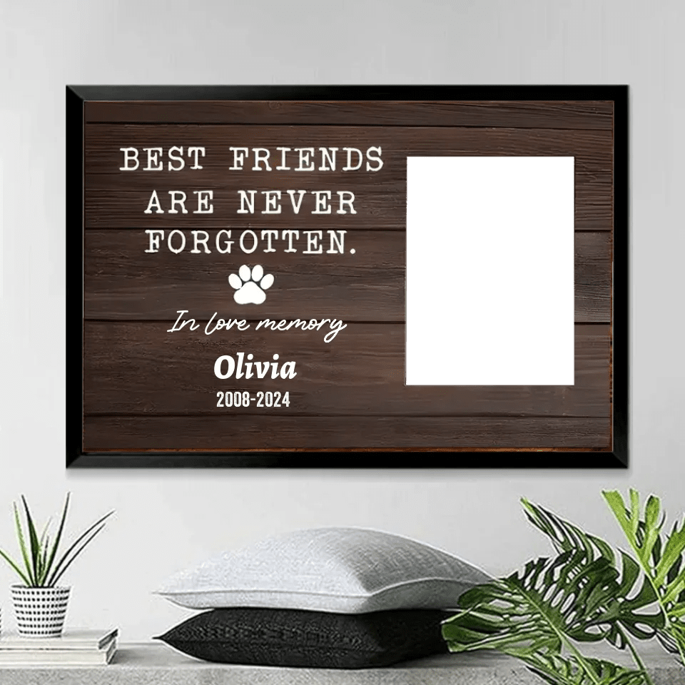 Poster Personalized Design Home Remembrance Gift for Loss of Dog Poster Without Frame