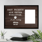 Poster Personalized Design Home Remembrance Gift for Loss of Dog Poster Without Frame