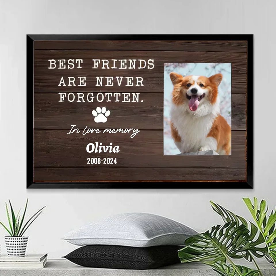 Poster Without Frame Personalized Design Poster Home Remembrance Gift for Loss of Dog