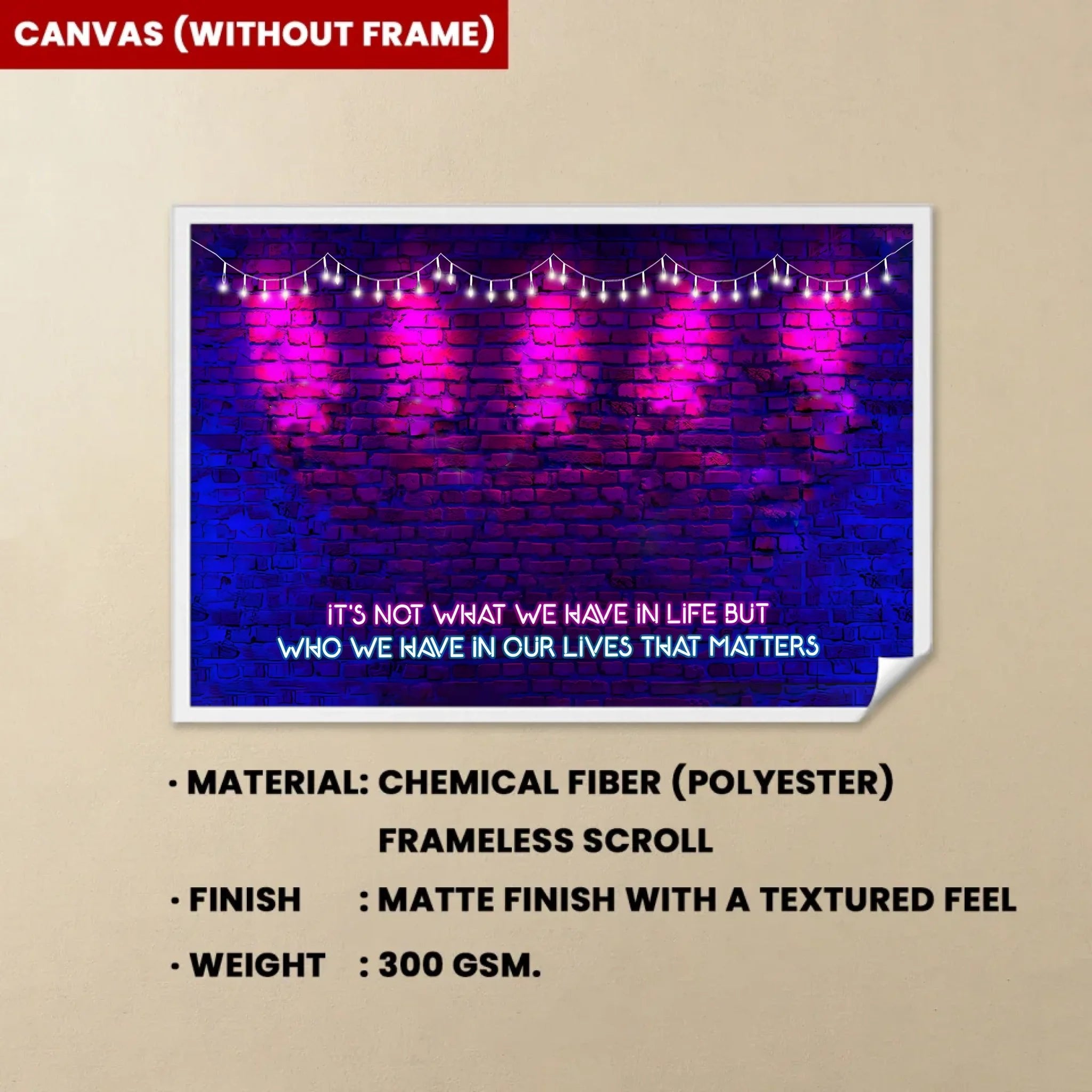 canvas with frame poster personalized design wall art