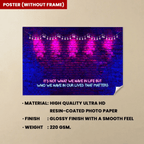 poster with frame wooden poster personalized design gift for best friend