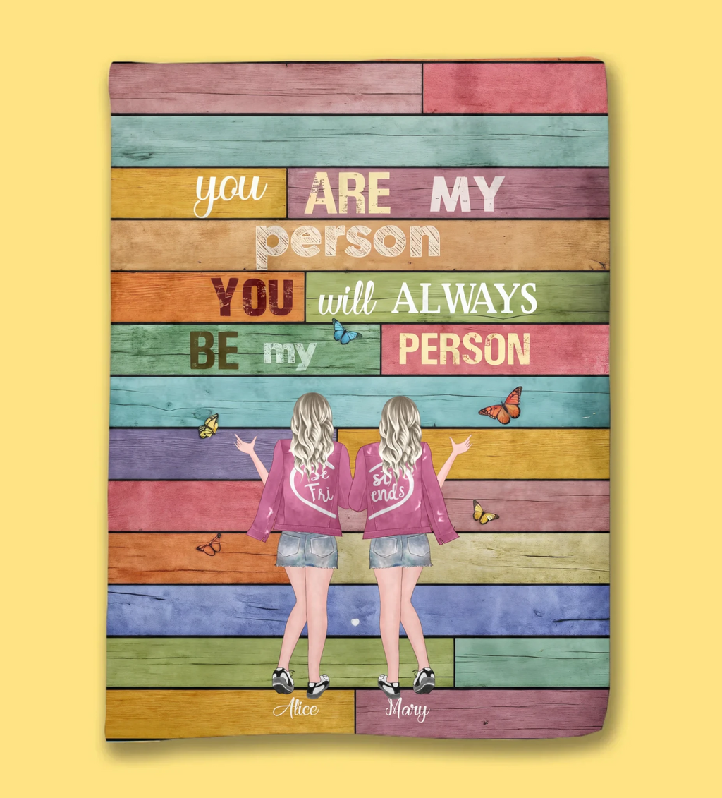 flannel personalized design fleece blanket gift for best friend