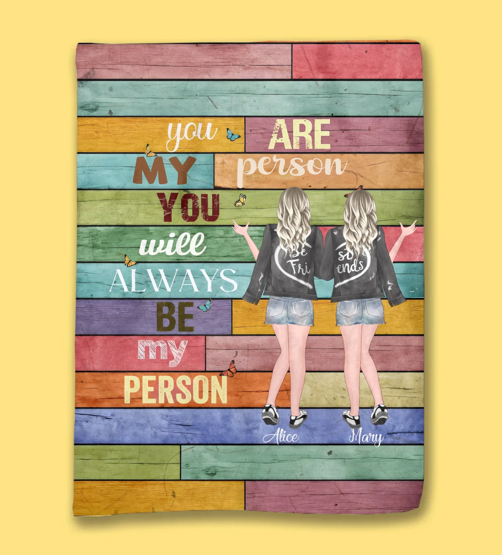 flannel personalized design blanket gift for best friend