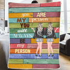 flannel blanket personalized design gift for best friend