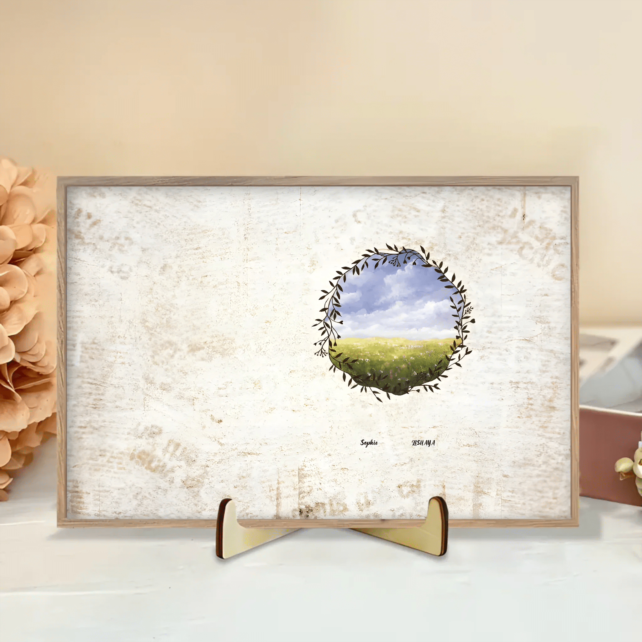 wall personalized design wooden plaque gift for brother