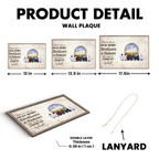 wall wooden plaque personalized design gift for brother