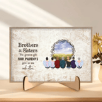 table wooden plaque personalized design gift for brother