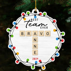 Best Team Ever - Personalized Custom Wood Ornament 719754 - DiyGiftly
