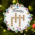 Best Team Ever - Personalized Custom Wood Ornament 719754 - DiyGiftly