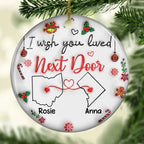 ceramic ornament gift for best friend besties always close
