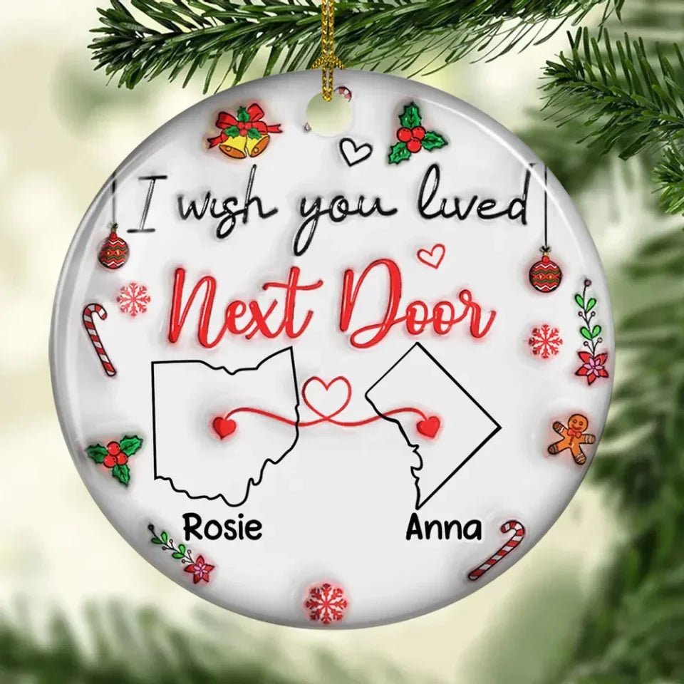 ceramic ornament gift for best friend besties always close