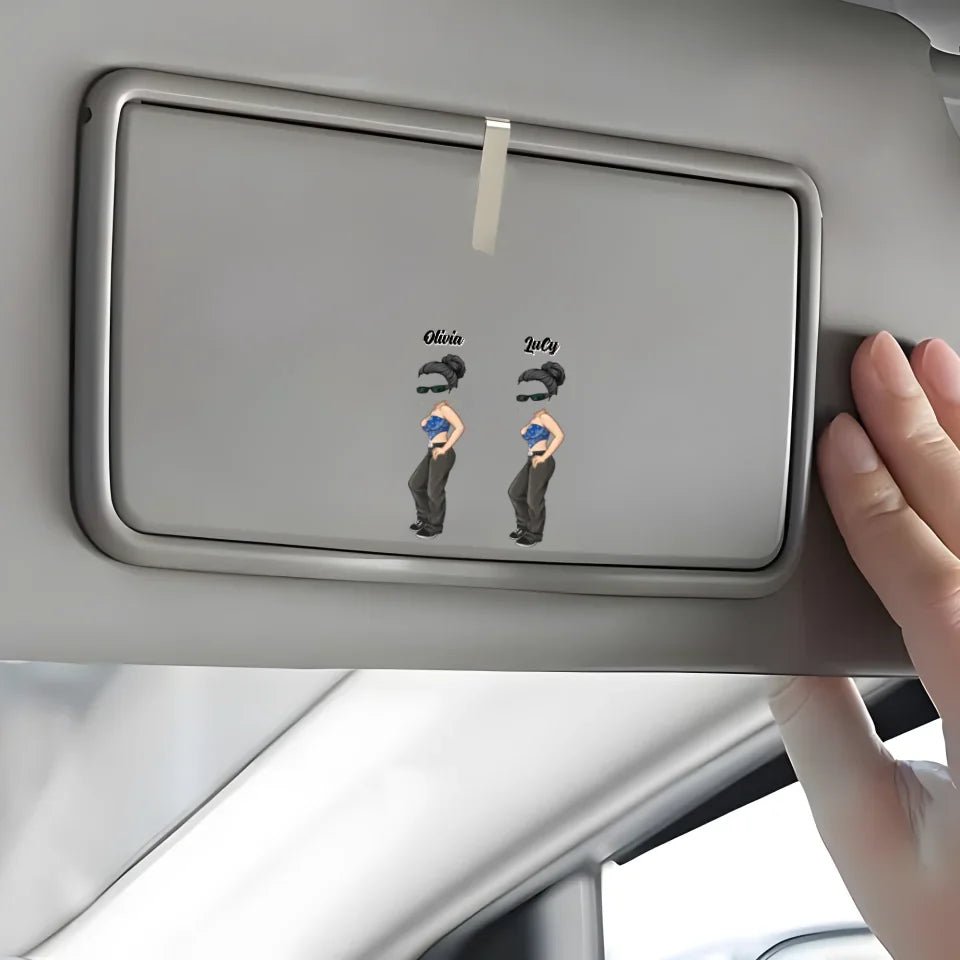 Besties Forever - Personalized Custom Car Visor clip 752003 - DiyGiftly