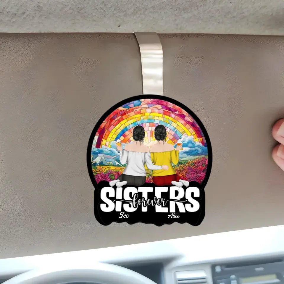car visor clip personalized design wooden