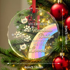 cat memorial christmas ornament personalized design rainbow bridge keepsake