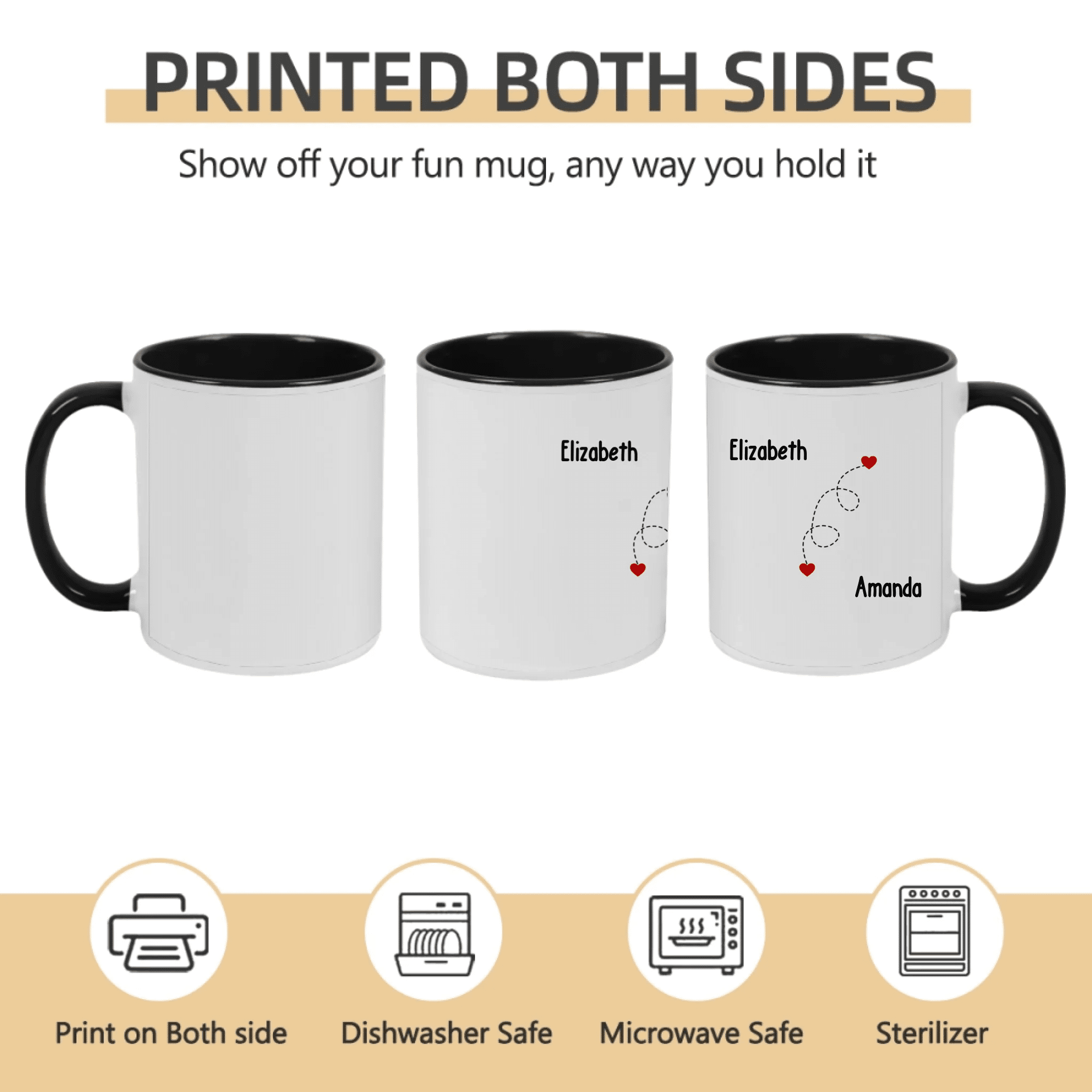 red bff sister mug personalized design ceramic