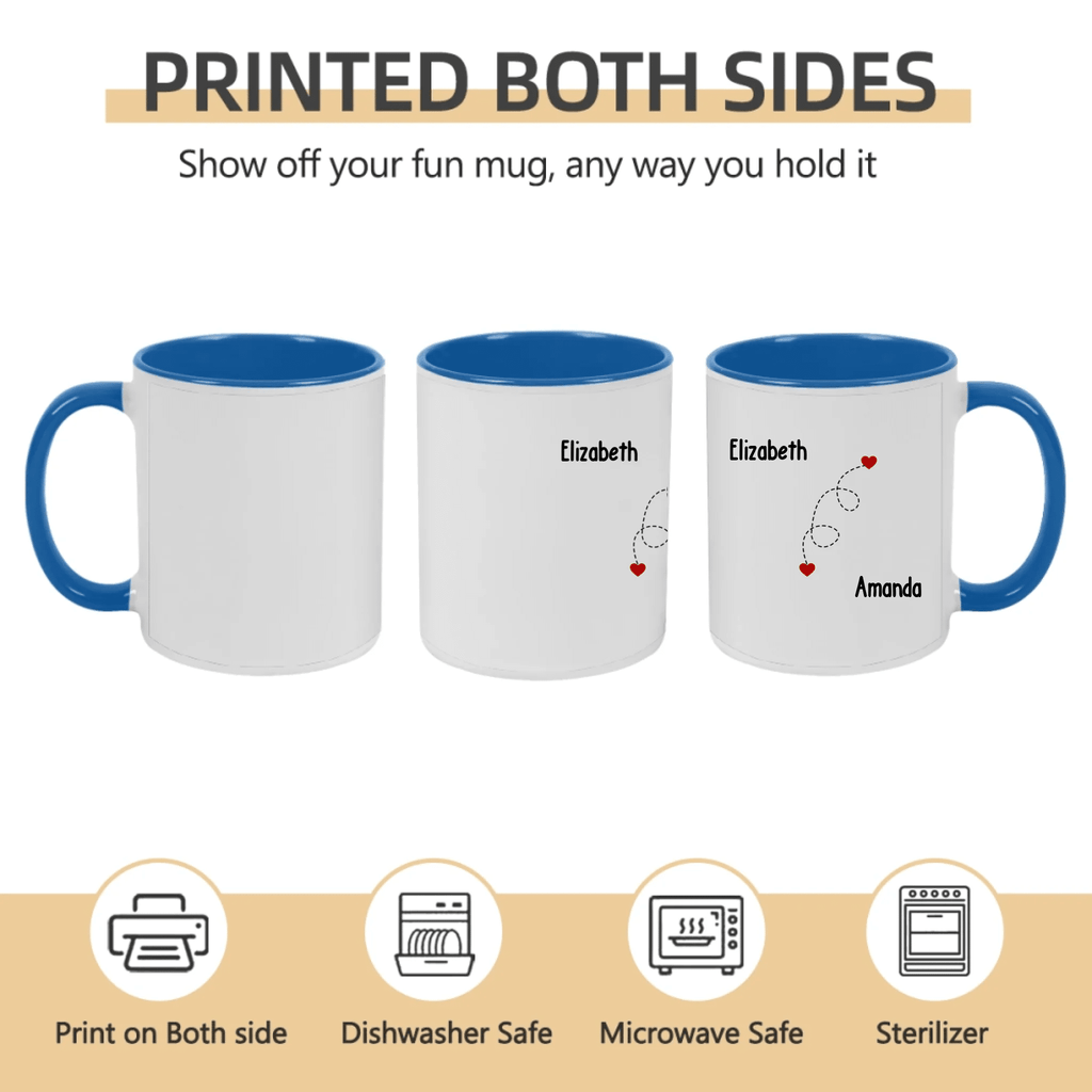 ceramic bff sister mug personalized design gift for sister