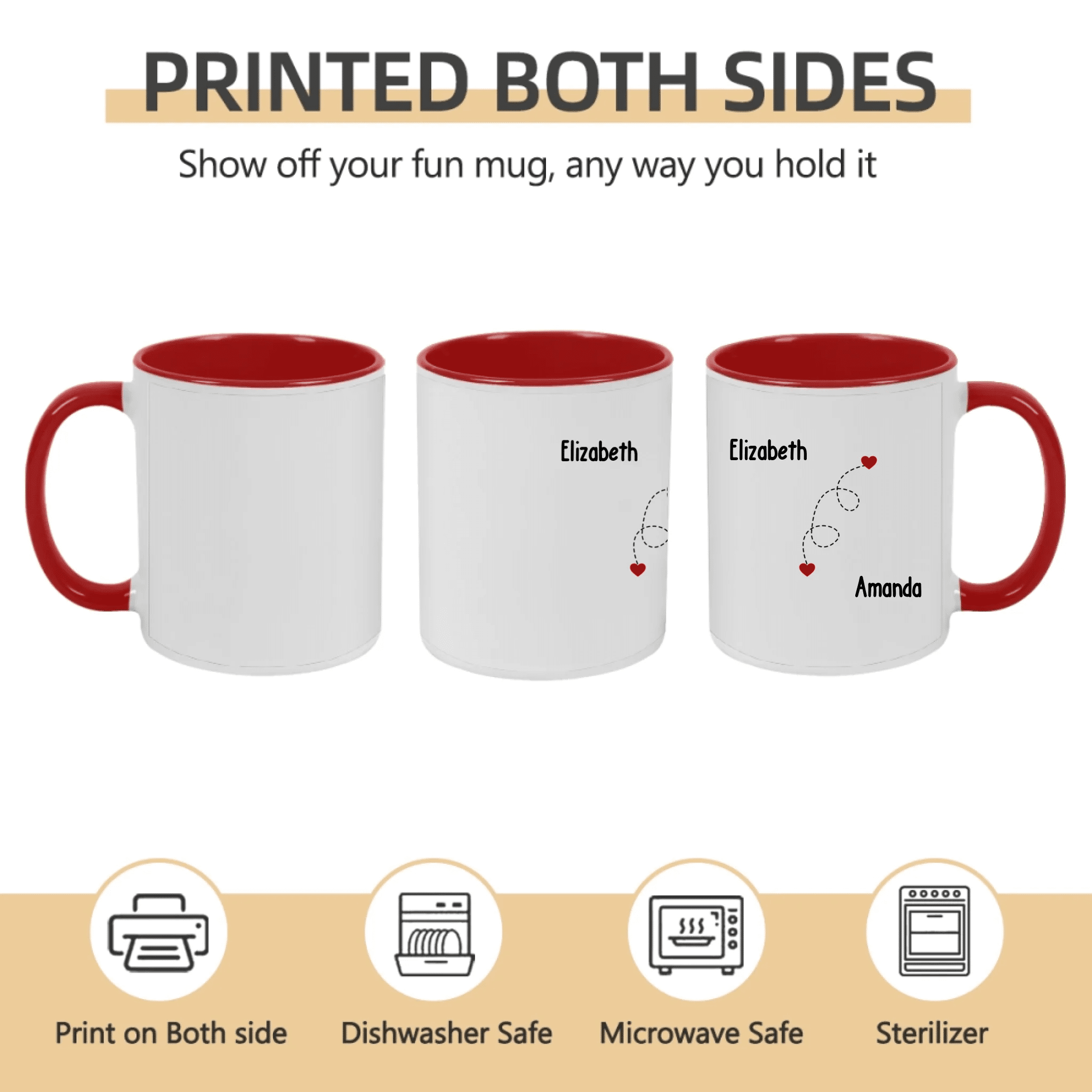 deep blue bff sister mug personalized design ceramic