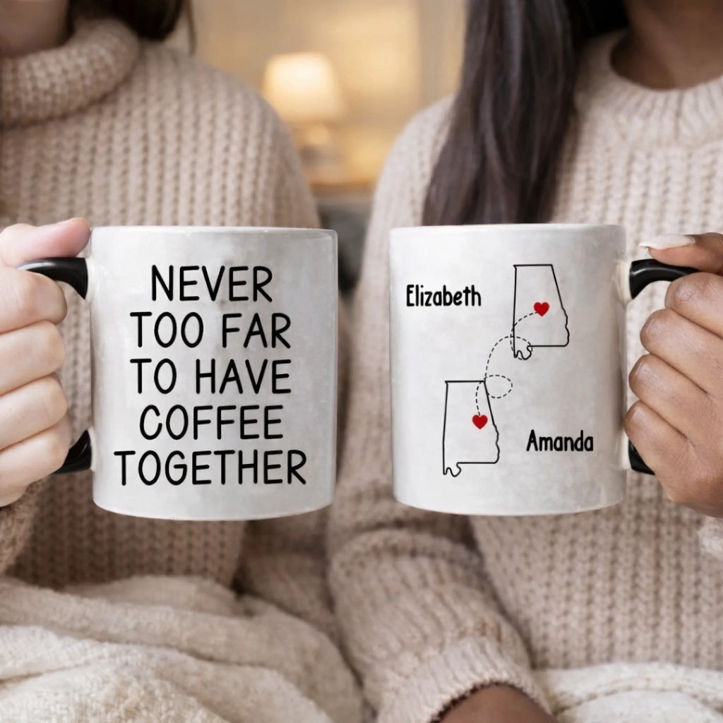 black bff sister mug personalized design ceramic