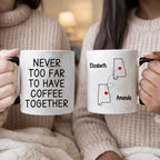 black bff sister mug personalized design ceramic
