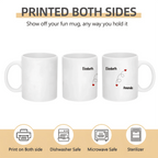 sky blue bff sister mug personalized design ceramic