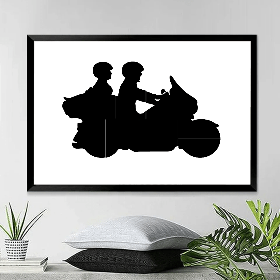 Biker Couple Photo - Personalized Poster - Anniversary Gift For Couple 746671 - 746679 - DiyGiftly