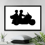 Biker Couple Photo - Personalized Poster - Anniversary Gift For Couple 746671 - 746679 - DiyGiftly