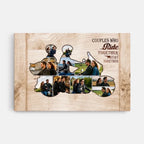 Biker Couple Photo - Personalized Poster - Anniversary Gift For Couple 746671 - 746679 - DiyGiftly