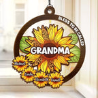 Bless To Be Called Nana - Family Personalized Window Hanging Suncatcher - Mother's Day, Gift For Mom, Grandma 668905 - DiyGiftly