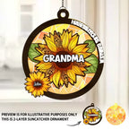 Bless To Be Called Nana - Family Personalized Window Hanging Suncatcher - Mother's Day, Gift For Mom, Grandma 668905 - DiyGiftly