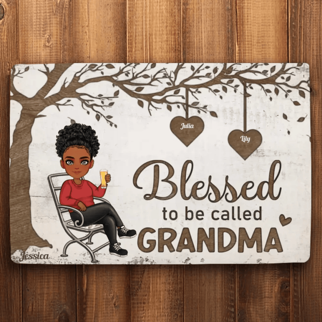 Blessed To Be Called Nana - Personalized Doormat 712445 - D - DiyGiftly