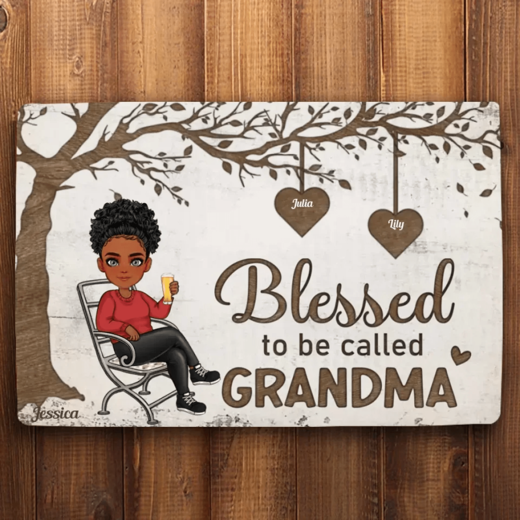Blessed To Be Called Nana - Personalized Doormat 712445 - D - DiyGiftly
