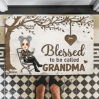 Blessed To Be Called Nana - Personalized Doormat 712445 - D - DiyGiftly