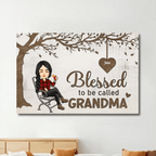 Blessed To Be Called Nana - Personalized Wrapped Canvas 712445 - 713277 - DiyGiftly