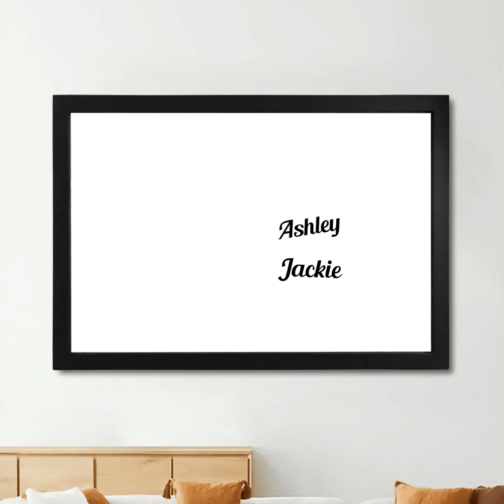 family name personalized wooden canvas print keepsake as a new home gift