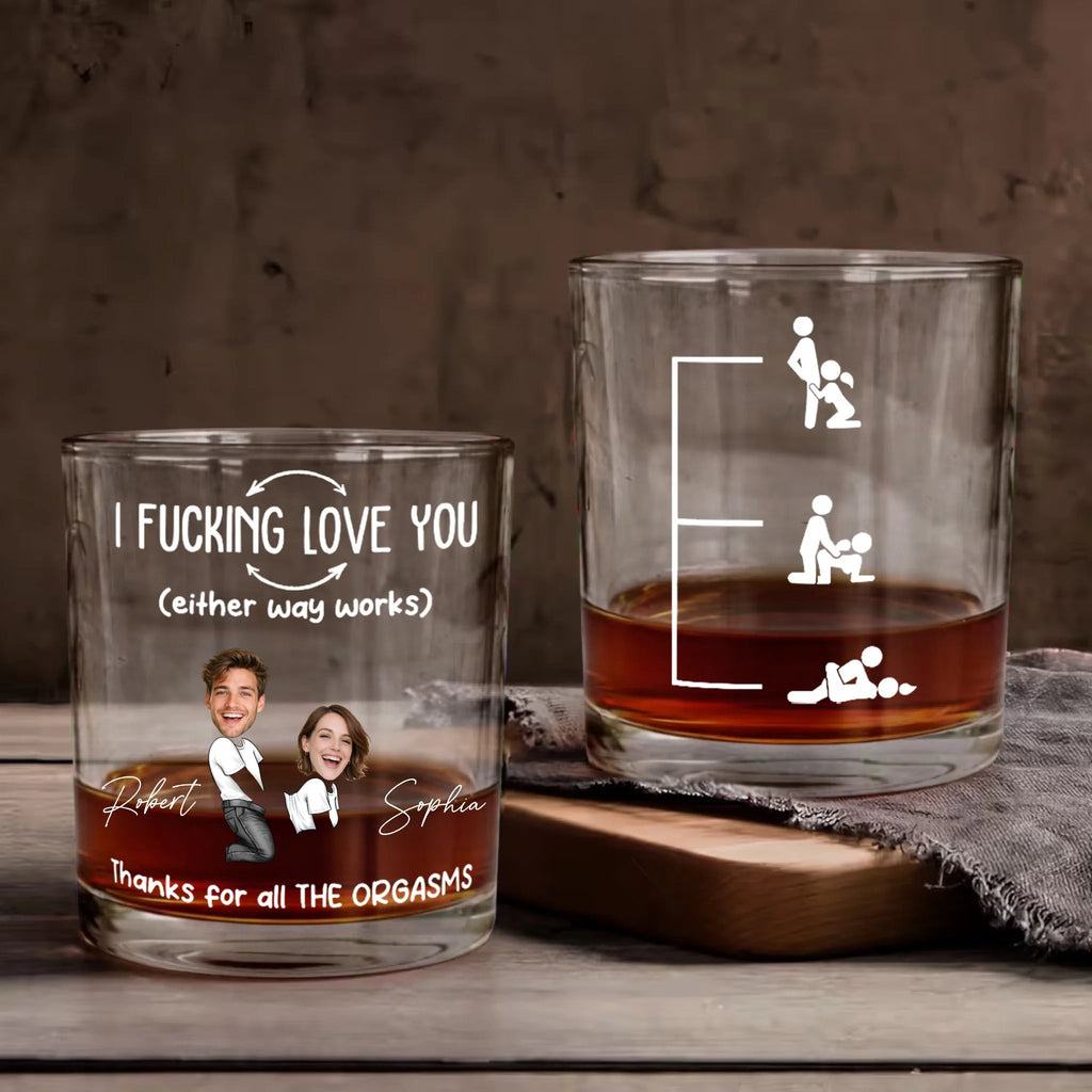 Bold Romantic Statement Custom Funny Message Whiskey Glass - Personalized Engraved Name & Text Elegant Barware Quality Spicy Anniversary Gift Gifts for Husband 1110342 - DiyGiftly