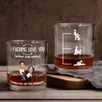 Bold Romantic Statement Custom Funny Message Whiskey Glass - Personalized Engraved Name & Text Elegant Barware Quality Spicy Anniversary Gift Gifts for Husband 1110342 - DiyGiftly
