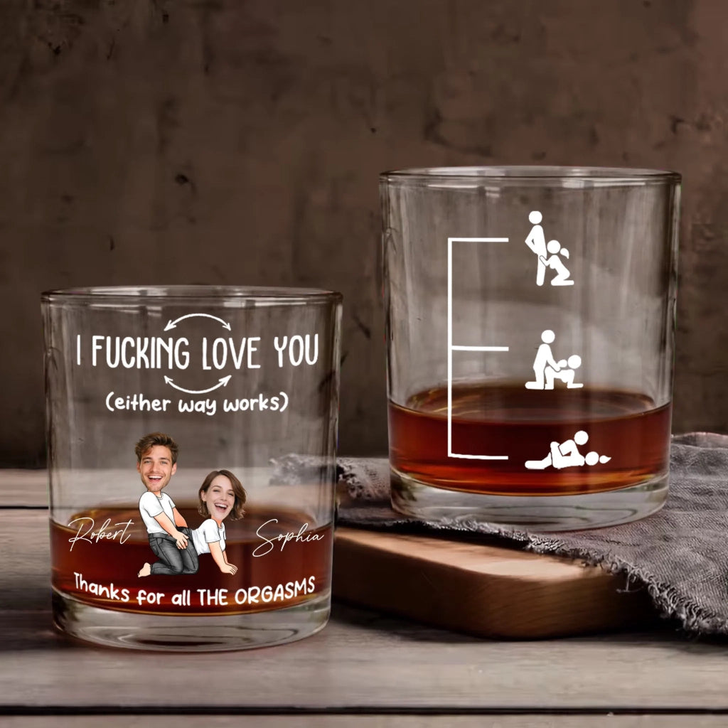 Bold Romantic Statement Custom Funny Message Whiskey Glass - Personalized Engraved Name & Text Elegant Barware Quality Spicy Anniversary Gift Gifts for Husband 1110342 - DiyGiftly