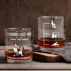 Bold Romantic Statement Custom Funny Message Whiskey Glass - Personalized Engraved Name & Text Elegant Barware Quality Spicy Anniversary Gift Gifts for Husband 1110342 - DiyGiftly