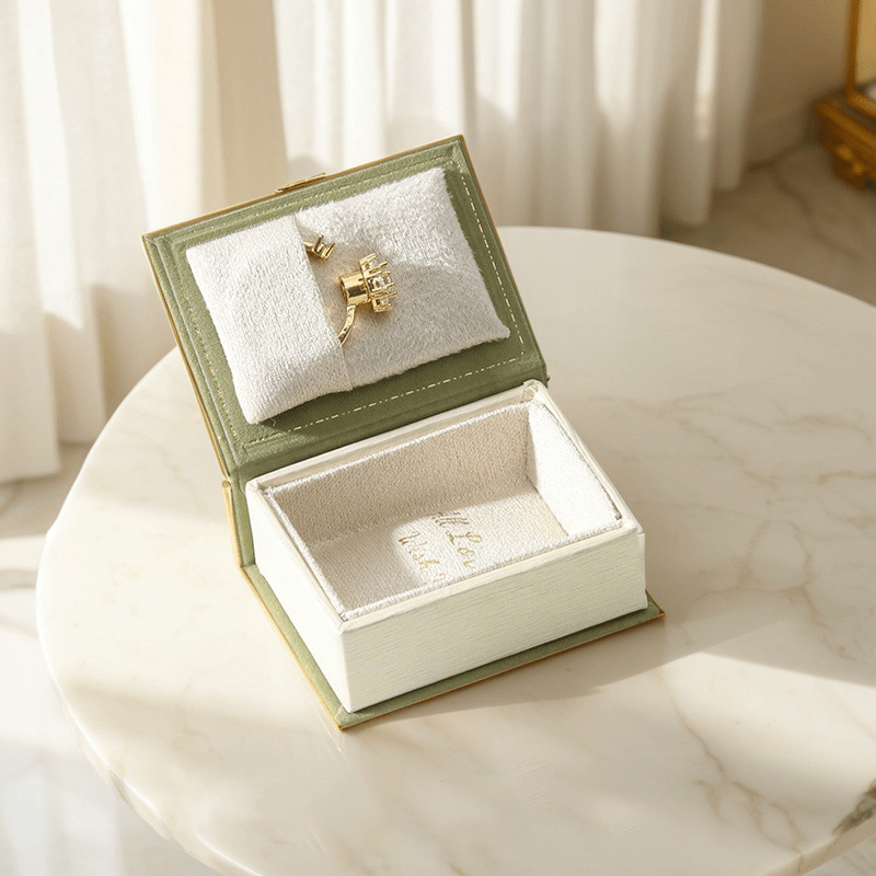 Book Shape Jewelry Box Ring Box Necklace Box Multicolor Gift Box Gift For Lover For Her (Box Only No Jewelry Included) - DiyGiftly