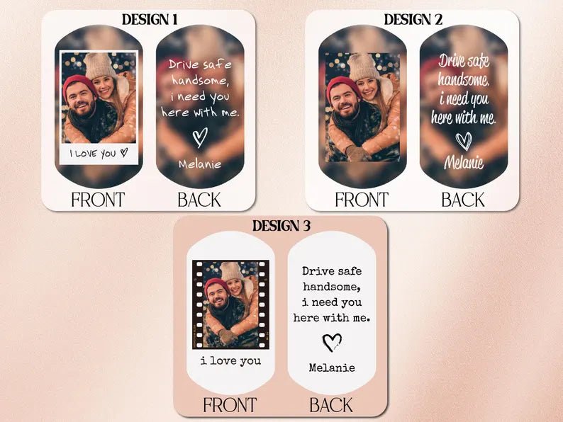 Boyfriend Keychain, Custom Boyfriend Gifts, Couple Photo Keychain, Personalized Keychain for Men, Drive Safe Dad Keychain, Photo Car Decor 92272384 - DiyGiftly