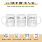 Brother Sister Forever Linked Together – Personalized Mug with Custom Names – Meaningful Sibling Gift for Brother & Sister – Birthday, Christmas, Family Keepsake Coffee Cup 1059538 - DiyGiftly