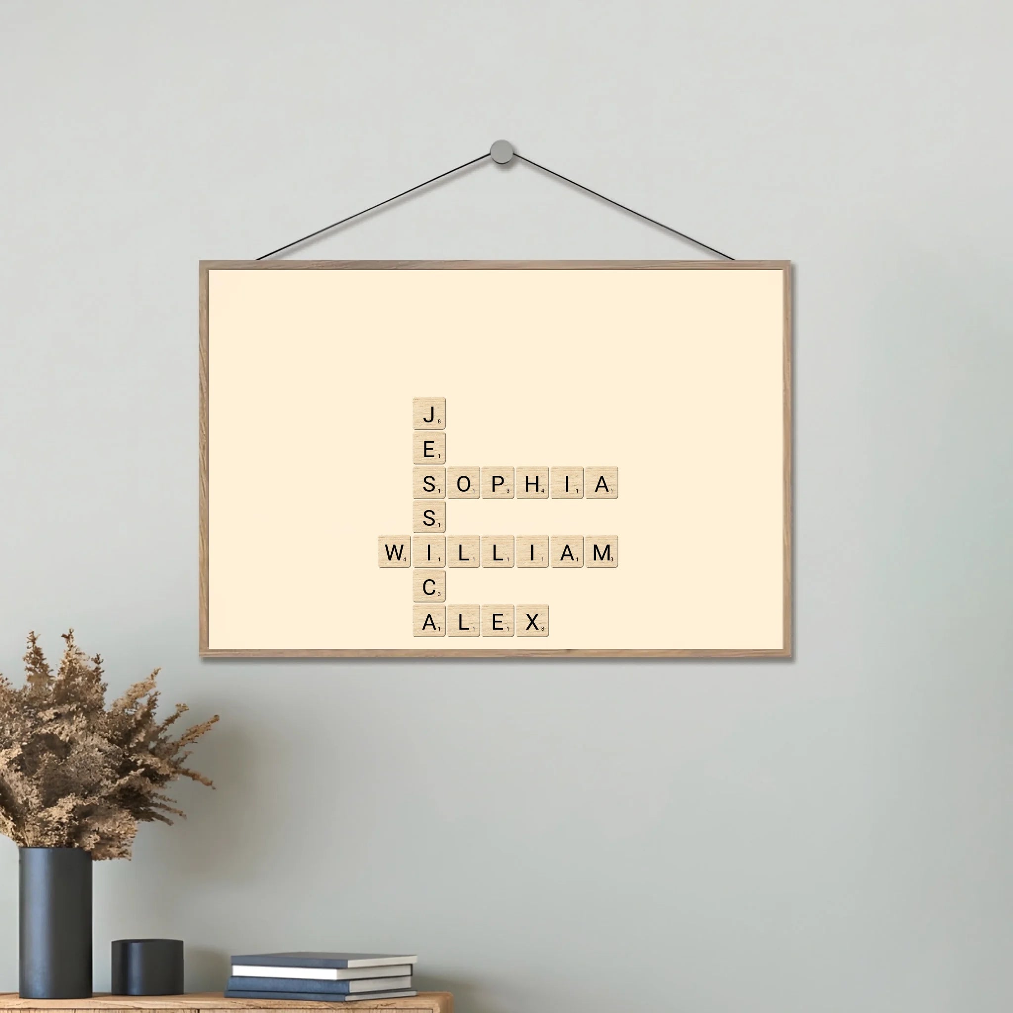 Brothers & Sisters Forever Linked Together Crossword Puzzle Art Personalized Custom Wooden Plaque, Gift For Brothers, Sisters, Siblings, Family 708111 - DiyGiftly